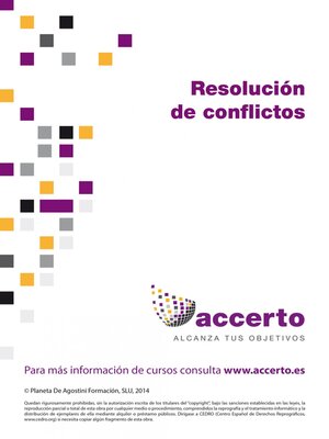 cover image of Resolución de conflictos